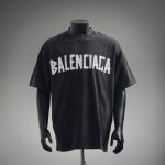 balenciaga 巴黎世家 洗水工艺胶印胶带字母短袖T恤 高版本重工洗水怀旧挑破工艺.还原美文贴子凹凸印花工艺 版型依旧Os版型短袖.宽松版型.男女同款 颜