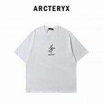 arcteryx 始祖鸟 刺绣短袖T恤 前幅祖鸟字母万针精细凸绣双重设计,后幅下摆印花发泡品牌字母立体有致，潮酷时尚，32支双高克重纯棉洗水面料，不变形，经典百