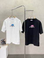 Balenciga巴黎世家独家专供新款原单男士休闲短袖 高端定制 高端版本 时尚百搭爆款进口面料 手感超柔软细腻 穿着亲肤舒适 高端精品 代工厂p精细做工 上身