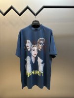 顶级版本.官网品质 巴黎世家Balenciaga Blcg 25Ss新款 正面以pp Krit艺术家艺术作品直喷印花，后面以艺术签名印花 ，右袖刺绣英文磨烂做旧
