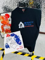 带Nfc芯片识别高版本 Evisu 福神2025夏季新款印花休闲宽松情侣款 短袖T恤Dt921 细节:版本一比一复刻，吊牌 领标 水洗 包装袋。水洗处有Nfc芯