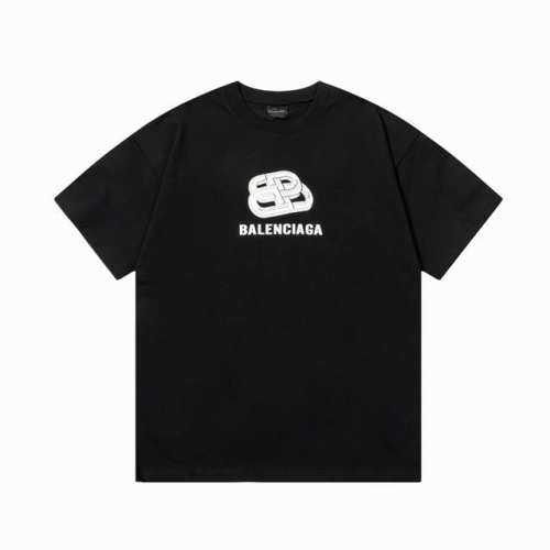 隔天到 Balenciaga 巴黎世家 互扣%精致印花 Logo标识印花 精致升级。短袖T恤 原版面料 官方同款 定制260克同缸染面料 手感非常舒服 春夏最新