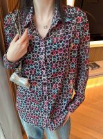 上新 小香 025Ss新款衬衣微透视若隐若现时尚小心机 可A可乖的风格，版型属于谁都好驾驭的，日常通勤穿什么的都是很Ok的，Monograw印花层次感更加丰富，