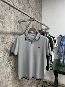 上新 25Ss P家早春新款起脚色织Polo 原版定制 进口纱线色染 经典百搭 码数48-56Jb16