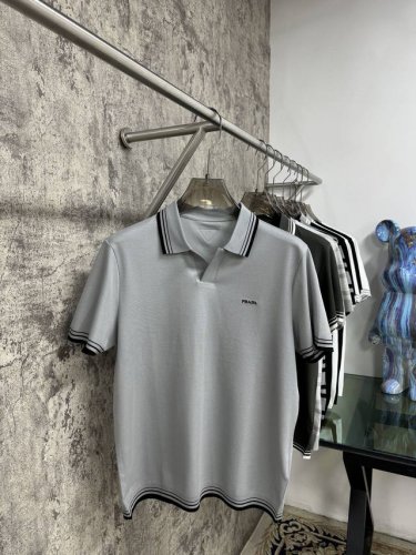 上新 25Ss P家早春新款起脚色织Polo 原版定制 进口纱线色染 经典百搭 码数48-56Jb16