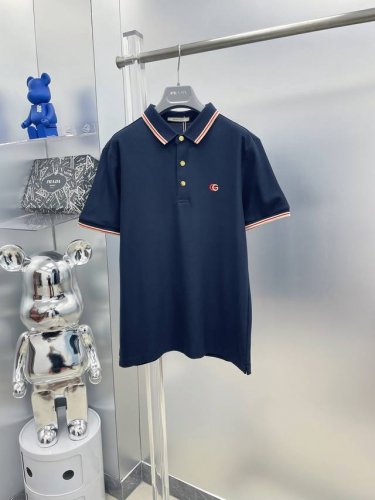 Gu*古 25Ss新款春夏Logo徽标Gg刺绣短袖翻领T恤polo K 经典商务男款，高端男装的天花板级别的商务男款！简约时尚大气不失优雅，单穿内搭体面过人，品