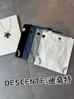 供 Descente 迪桑特 2025年夏季新款 冰丝速干短袖T恤 重磅上新 -Color：黑色 白色 浅灰 灰蓝 -Size：M L Xl 2Xl 3Xl 4