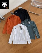 p210 descente/迪桑特春秋款训练运动男士半拉链内搭长袖针织衫新款卫衣 （高品质专柜同步】 jqtraining系列经典半开拉链款型设计长袖针织衫·采