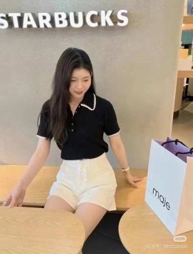 针织是有弹力的，合身之余又佷显瘦！ 25025#