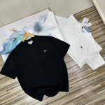 上新 海外版！无敌版本！王一博同款Lacoste法国鳄鱼万针刺绣情侣款男女同款短袖T恤半截袖体恤青年 有大码190斤轻松驾驭大码男装宽松版型纯色T恤 Lacos
