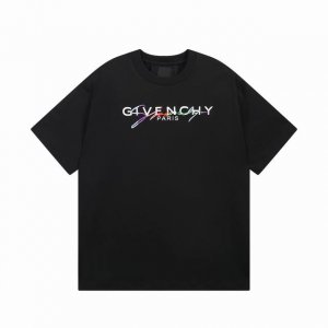 细节图 顶级版本 #Givenchy#纪梵希.25Ss.经典立体字母彩虹色印花刺绣短袖T恤 面料采用定制Giv全棉双纱面料 克重260G 手感松软细腻扎实 舒适