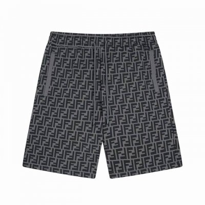 芬迪 Fendi 夏季新款 经典双F老花满印休闲短裤，定制毛圈面料，定制定染，整体手感舒适，上身时尚有型，做工精湛！ Color：卡其色 灰色 Size：Xs
