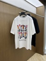 新款 Bbg 2540Fw春夏新品圆领打底外穿T恤，立体感Logo微廓形半袖活性纯棉打底T恤，棉，手感面糯有骨感，柔而有韧性。工艺处理，韧性和抗皱性能得到大幅度