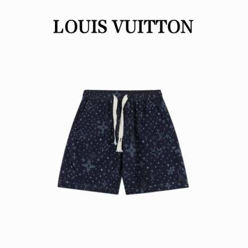 Louis Vuitton路易威登 1V 25Ss 阴影老花满印牛仔短裤 轻奢主义 男女日常通勤穿搭必备单品 正确版本 欢迎对比 详细特征 采用98%棉 2%弹