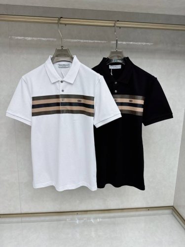 菲拉格慕 2025Ss夏季新款 Logo男士翻领Polo衫！经典商务男款，高端男装的天花板级别的商务男款！简约时尚大气不失优雅，单穿内搭体面过人，品质控 细节控