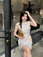 l* 满印Logo连衣裙 版型百搭不挑人 开模定制配件 面料做工品质超赞 白富美必入