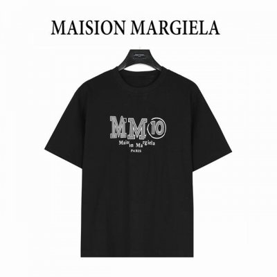 Maisonmargiela 马吉拉 Mm10印花圆领短袖T恤 重磅精梳260G纯棉双纱面料 3D数码直喷工艺 后背四角手工缝线 螺纹定织定染通肩拉条工艺增加衣