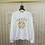 G*Cci 古奇 秋冬新款原单男士休闲卫衣 高端定制 高版本 时尚百搭爆款Os宽松落肩偏大版型印花Logo图案设计 原版进口420克双股纯棉面料 螺纹袖口.领口