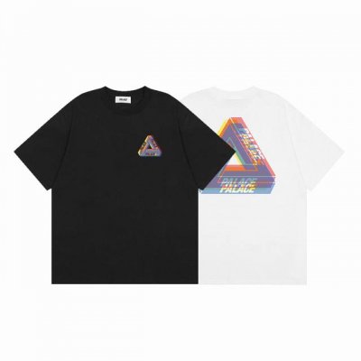 palace 25Ss 3D重叠幻影三角形Logo限定夏季新款短袖 颜色： 白色 黑色 尺码：M L Xl Xxl 价格p： 三标齐 款号：