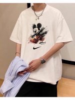 260G重磅纯棉 Nike 耐克 Nk 泼墨画风 米奇联名 短袖T恤 男女同款 半袖 情侣款 面料工艺 1.260G重磅纯棉 100%棉 恰到好处的克重 上身有