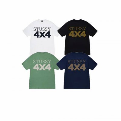 款号Xb2101# Stussy斯图西 Ss25 44印花短袖T恤男女同款 230克纯棉圆筒布版型 两侧面不带缝线 正确版本与正品相同。区别市场通货。 颜色：白