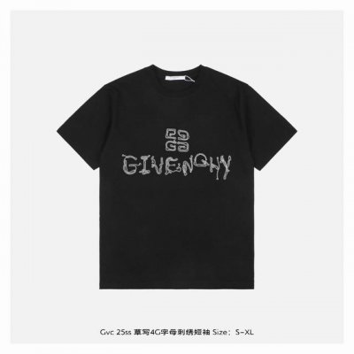 givenchy 纪梵希 25Ss 草写4G字母刺绣短袖 面料采用230克重精梳棉，定制32支1*1螺纹，成衣两遍水洗处理，面料舒适亲肤无异感，定制定染面料，纺