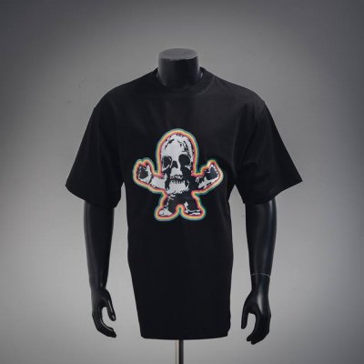 Chrome Hearts Ch 克罗心25Ss骷髅头前后印花Logo圆领短袖T恤 Size：Xs-L