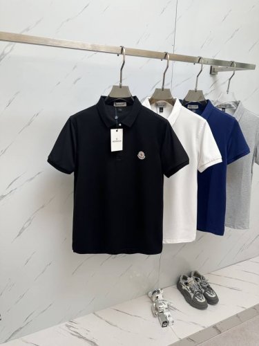 2025 蒙口Moncler 最新最顶级版本polo衫短袖，最顶级的品质.玉蚕丝 顶级制作工艺进口面料，专柜款独特设计，采用进口高端订制进口手感一流！！码数：M