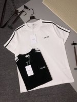 Celine 25S夏款 颜色 黑色 白色 尺码 S M L Xl 肩部织带胸前刺绣 280G精梳紧密棉 高品质 男女同款