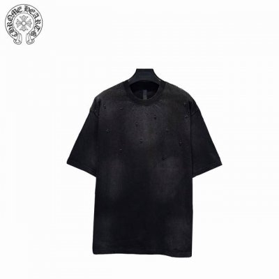 chrome Hearts 克罗心 25Ss黑标烫钻十字架短袖 采用32支双纱 克重面料 进口针织针梳棉进行制作，厚度适中，有垂感又有轮廓型，上身就是一个舒适！