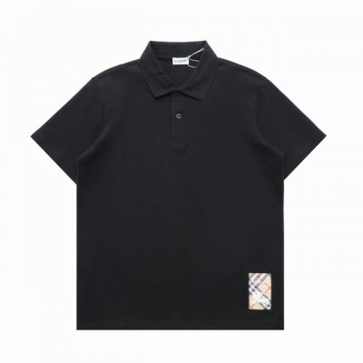 顶级复刻版本 Burberry 巴宝莉经典翻领polo衫短袖T恤 款号：5001 面料: 280G重磅纯棉，随意对比 砖柜同步。第一时间正品开发研制。欢迎对比！