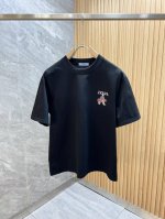 p200Prada/普拉达 2025春夏新品 三标齐全 圆领纯棉短袖T恤 好货不用过多介绍 看细节 专柜码数：M-Xxxl 175/140建议L