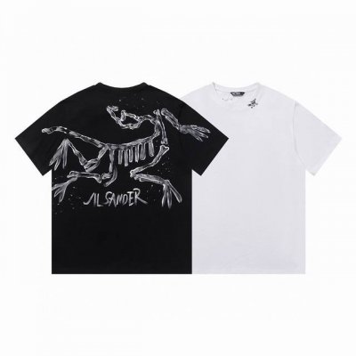 款号:L026 arcteryx始祖鸟手绘涂鸦骨龙短袖 男女同款 原版定制辅料 吊牌 包装袋 贴纸 洗水唛 防尘纸 250克 双纱面料 定织定染螺纹 原版贴纸