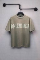 p100 Aeniaa 25Ss美纹纸胶带短袖T恤 克重240 磨破 割烂 做旧 工艺洗水处理 椭圆机印花 数码直喷网点工艺 对位整齐 无毛边 进口环保浆料刮浆