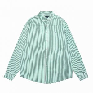顶级品质 款号：8082# 拉夫劳伦Ralph Lauren经典基础新款老钱风条纹衬衫长袖 拉夫劳伦Ralph Lauren彩色风格老钱风棉府绸条纹休闲衬衫长袖