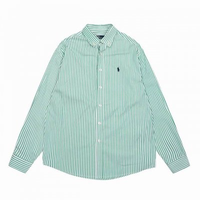 顶级品质 款号：8082# 拉夫劳伦Ralph Lauren经典基础新款老钱风条纹衬衫长袖 拉夫劳伦Ralph Lauren彩色风格老钱风棉府绸条纹休闲衬衫长袖