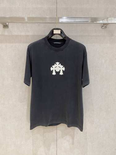 chrome Heart* 2025新款刺绣工艺 梵文十字架 做旧短袖T恤 码数：M-3Xl