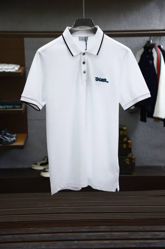Dior迪奥- 2025Ss夏季新品，男士胸前经典徽标刺绣珠地网眼商务休闲短袖polo衫！香港洋行渠道货，重磅高端级臻品，完美沿袭了普家的精髓与基因，胸前衣身同