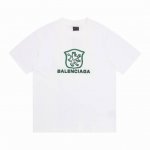 上新 高版本 balsenciaga巴黎世家硅胶狮王情侣休闲短袖T恤 最高版本 定制面料 克100%双纱棉 字母硅胶狮王烫画工艺设计 辅料 开模原版过鉴定领标1