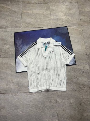 Adidas Originals X Clot三叶草联名系列舒适时尚柔软网状镂空钩花针织polo短袖短裤 四色原版购入打版 百分百纯棉制造 不会起球放心穿 双面