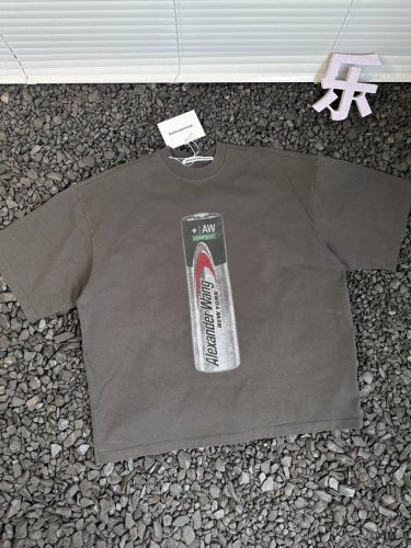 Alexander Wang 亚历山大王 Ss25 夏季电池水洗烫钻短袖T恤Os版型 男女同款 - 这件Alexander Wang短袖T恤 以 100%纯棉面