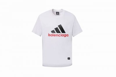 2421款 新款 官网走秀款Adidas&Balenciaga联名 280克双纱面料.360克双纱螺纹.印花采用顶级活性环保染料.不易掉色.宽松版本.男女同款