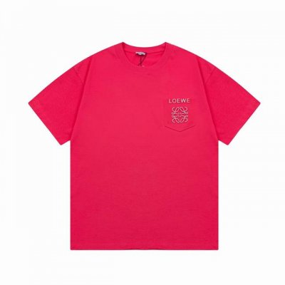 隔天到 Loewe 罗意威 3M立体字母凹凸压印 Logo精致升级 原版面料 官方同款 短袖T恤 定制260克同缸染面料 手感非常舒服 春夏最新版本 颜色: 红