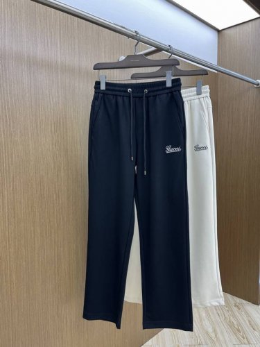 高端货品 Guc 2540春夏新款休闲裤 官网同步发售 品牌经典Logo休闲裤 定制面料 舒适度极好 手触感强烈 辨识度极高 Fdh完美品相工艺 颜色 黑色 白