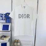 122 当天到货 现货现配 Dior 迪奥25Ss高品质提花字母拼布刺绣短袖T恤 独家首发高定 面料采用300克重双纱精梳棉，定制32支双股螺纹，成衣两遍水洗处