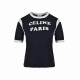 : 140 Celine 赛琳 25Ss 植绒字母印花短袖 法国时尚品牌Celine，在潮流变迁中历久弥新，创立人薇琵娜女士把Celine从包袋到服饰，都在时尚