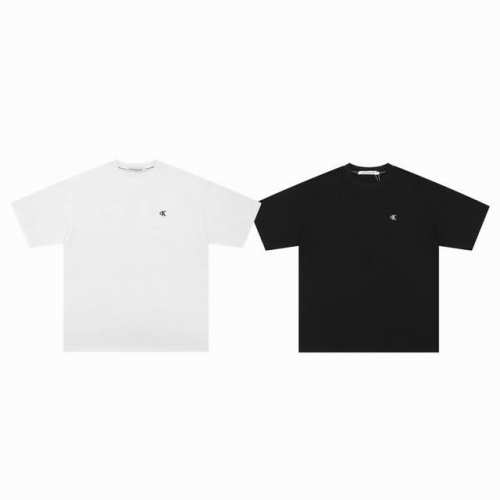 Calvin Klein Ck 经典刺绣小 Logo 字母简洁情侣圆领短袖 T恤-原版代购品质 Color：黑色 白色 Size：S M L Xl Number