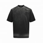chrome Hearts 克罗心 25Ss 马蹄贴布刺绣破洞水洗短袖 秀场私人订制系列 整衣做旧激光烧花定制300克双纱面料 美式酸洗做旧原身布激光烧花加贴布