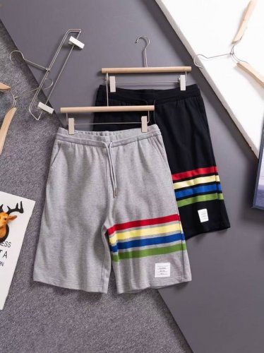 Thom Browne 四杠条短裤Tb 独家版本 ！专注高品质 ！三标齐全！ Thom Browne 汤姆.布朗 春夏经典彩色四杠抽绳针织毛圈休闲裤卫裤 Tb彩