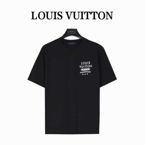 louis Vuitton & Chrome Hearts 联名款Logo字母印花短袖T恤 定织洗水260G双纱纯棉面料 棉感舒适 下水不变形 海外专柜同步 微